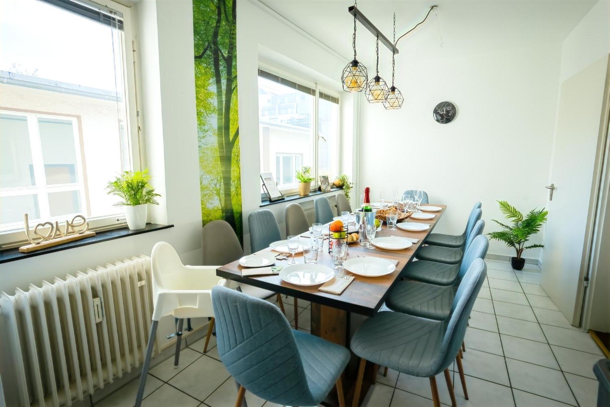 The Big Muenster Fuer Bis Zu 12, Whirlpool, Sauna, Zentral, Tischfussball, Balkon, Gasgrill Ulm Dış mekan fotoğraf